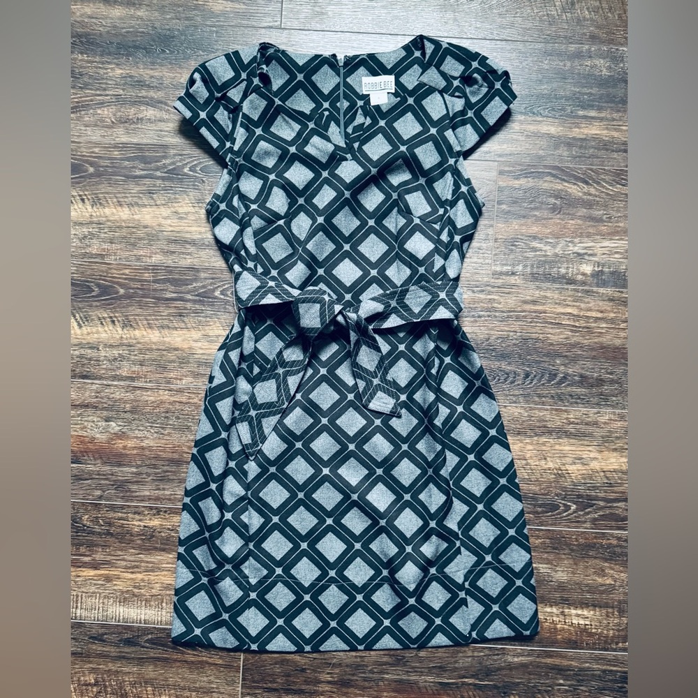 Robbie Bee Gray Black Dress 6
